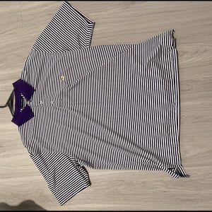 Southern Marsh purple and white polo